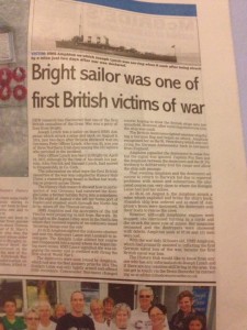 History Hub Ulster, Down Recorder, HMS Amphion