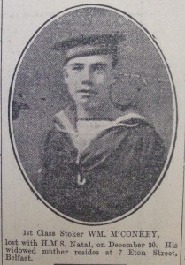 Stoker William McConkey, HMS Natal
