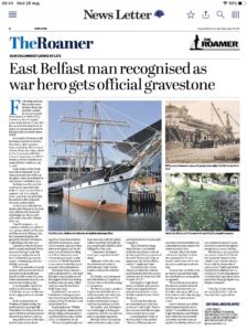 Belfast Newsletter Article