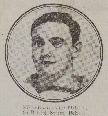 Tully, David, Stoker (1st Class), RN HMS Hawke, 95 Bristol Street Belfast, Died, Oct 1914