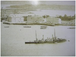 US Warship in Haulbowline 1917