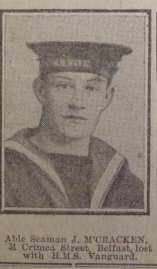 Able Seaman J McCracken, HMS Vanguard