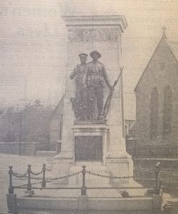 Larne War Memorial - Image (Northern Whig, 11-11-1926)