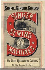 Swanston House - Singer Sewing Machines Advertisement