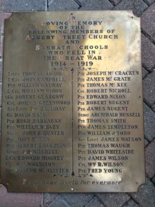 Albert Street Presbyterian Church - Great War Memorial Plaque.j